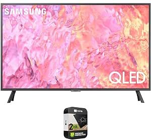 SAMSUNG QN32Q60CA 32 Inch QLED 4K Smart TV Bundle with 2 YR CPS Enhanced Protection Pack (2023 Model)