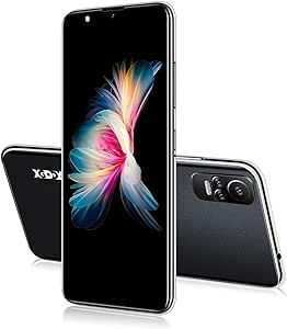 Xgody Unlocked Cell Phones V40, 6 Inch IPS Screen Smartphones, Android 10 OS Dual SIM Cheap Mobile Phone, Quad Core 2GB+16GB, Dual 5MP+5MP Camera, 3000mAh Battery, Face ID Smart Phone (Black)