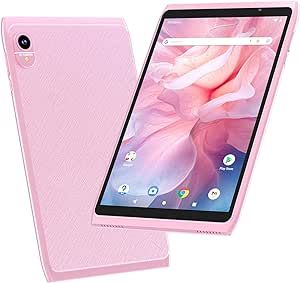 Tablet Android 12 Tablets 8 inch, WiFi 6 Tablet Computer 2GB RAM 32GB ROM, 1280x800 IPS Touch Screen, 2+8MP Dual Camera, 4300mAh Battery, Google GMS Certified Tablet PC, Pink