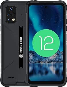 UMIDIGI Rugged Unlocked Cell Phones, Bison 2 PRO 8G+256GB, Rugged Smartphone with IP68 & IP69K, 6150mAh Mobile Phone, Android 12, NFC, 6.5" FHD, 48MP AI Triple Camera, Dual 4G, 18W, Type-C, GPS