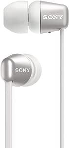 Sony WI-C310 Wireless in-Ear Headset/Headphones with Mic for Phone Call, White (WI-C310/W)