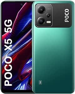 Xiaomi Poco X5 5G, Dual SIM, 265GB + 8GB, Factory Unlocked GSM, International Version (Fast Car Charger Bundle)- No Warranty - Green