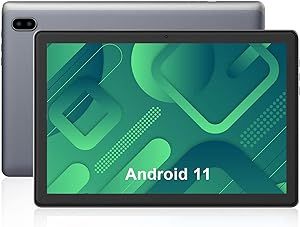 KAKTIN Tablet 10 inch Android Tablet,1080p HD Touchscreen Tablet,2.4G WiFi Tablets,Quad-Core Processor,32GB Storage,2G RAM,6000mhA Long Battery Life, Android 11 OS,Grey